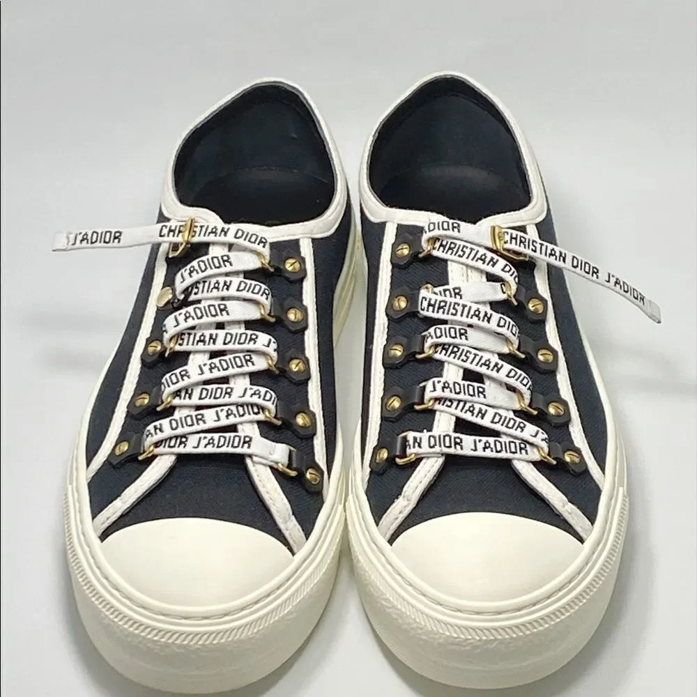 Dior canvas low top sneakers size 40.5 - Picture 9 of 13
